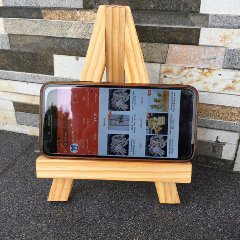 Jual Mini Easel Stand Wooden Tripod Frame Photo Kayu Shopee