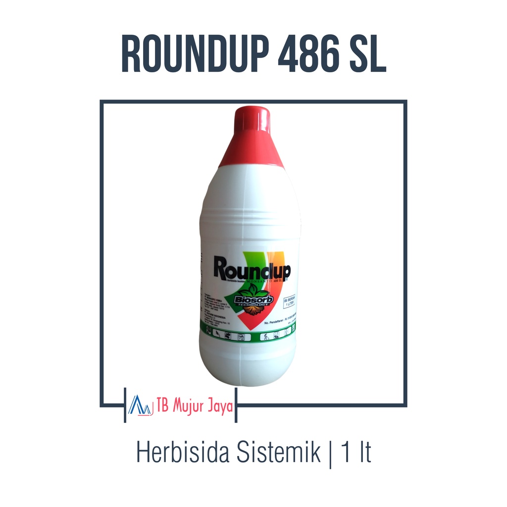 Jual Herbisida Obat Pembasmi Rumput Sistemik Roundup 486 SL 1 Liter ...