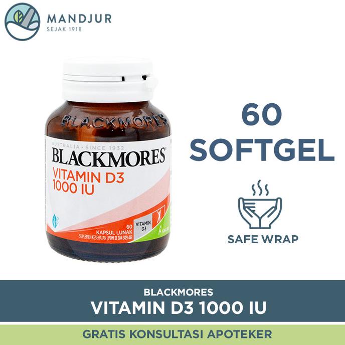 Jual HARGA TERBAIK!!! Blackmores Vitamin D3 1000 IU 60 Kapsul