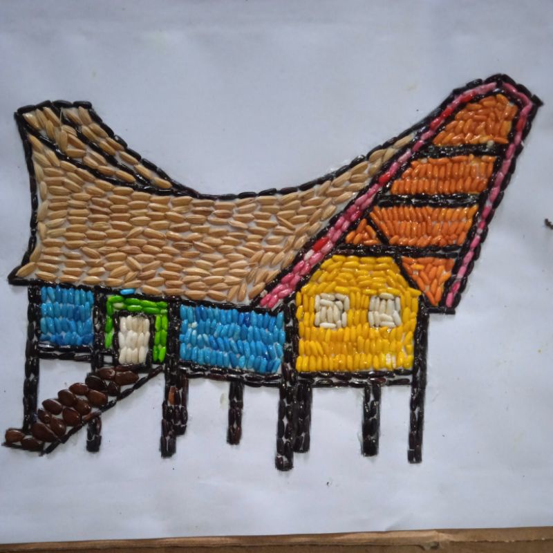 Jual Kolase Rumah Adat Toraja Dari Biji Bijian Shopee Indonesia