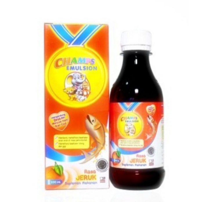 Jual CHAMPS Emulsion Cod Liver Oil 350 mL + Hadiah Shopee Indonesia
