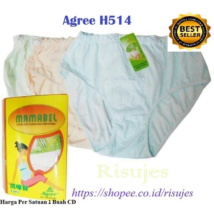 Jual CD Ibu Hamil Jumbo Merek Agree H 514 / Celana Dalam Bumil H514 ...