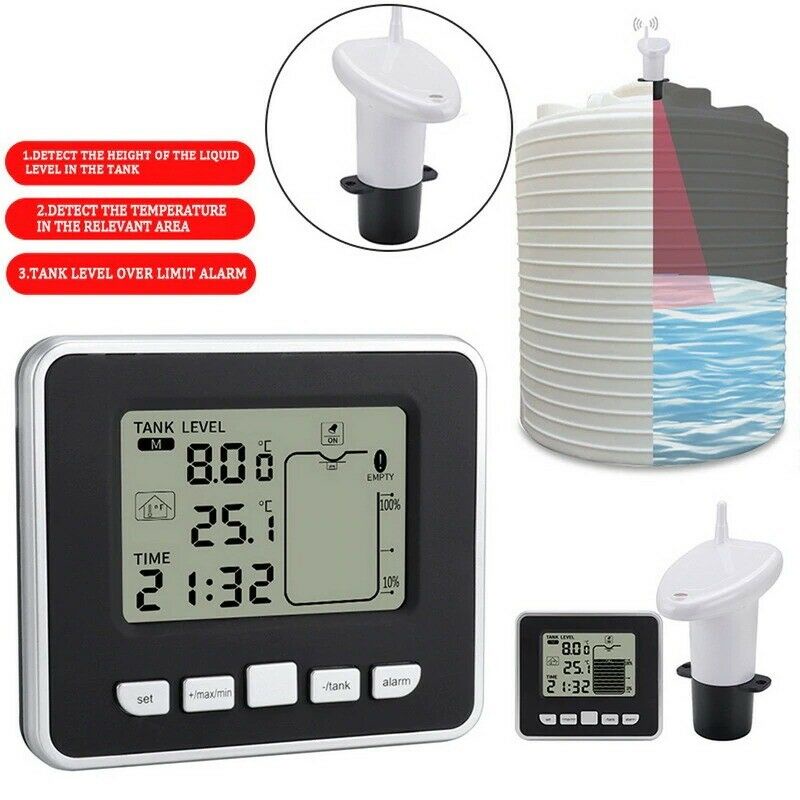 Jual Ultrasonic Water Tank Level Meter TS-FT002 with Temperature ...