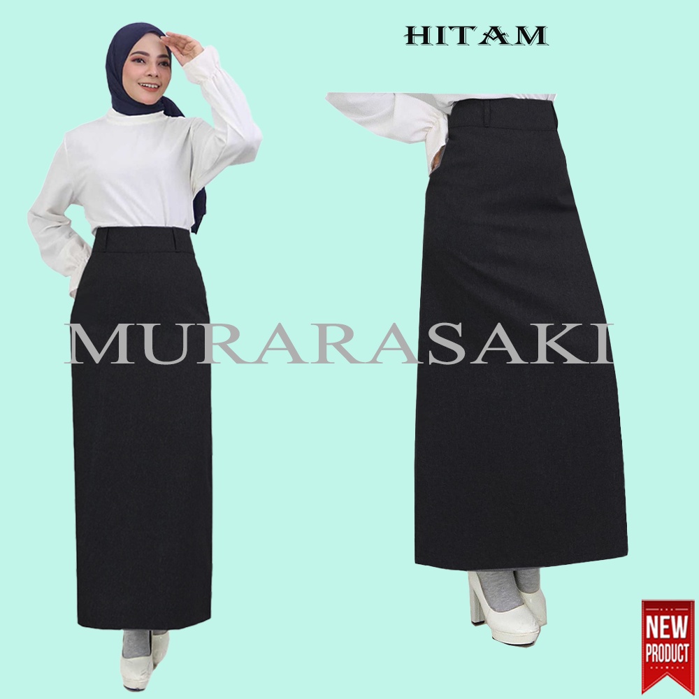 Jual Rok Kerja Panjang Wanita LINE A Ukuran S - 5L JUMBO Bahan ...