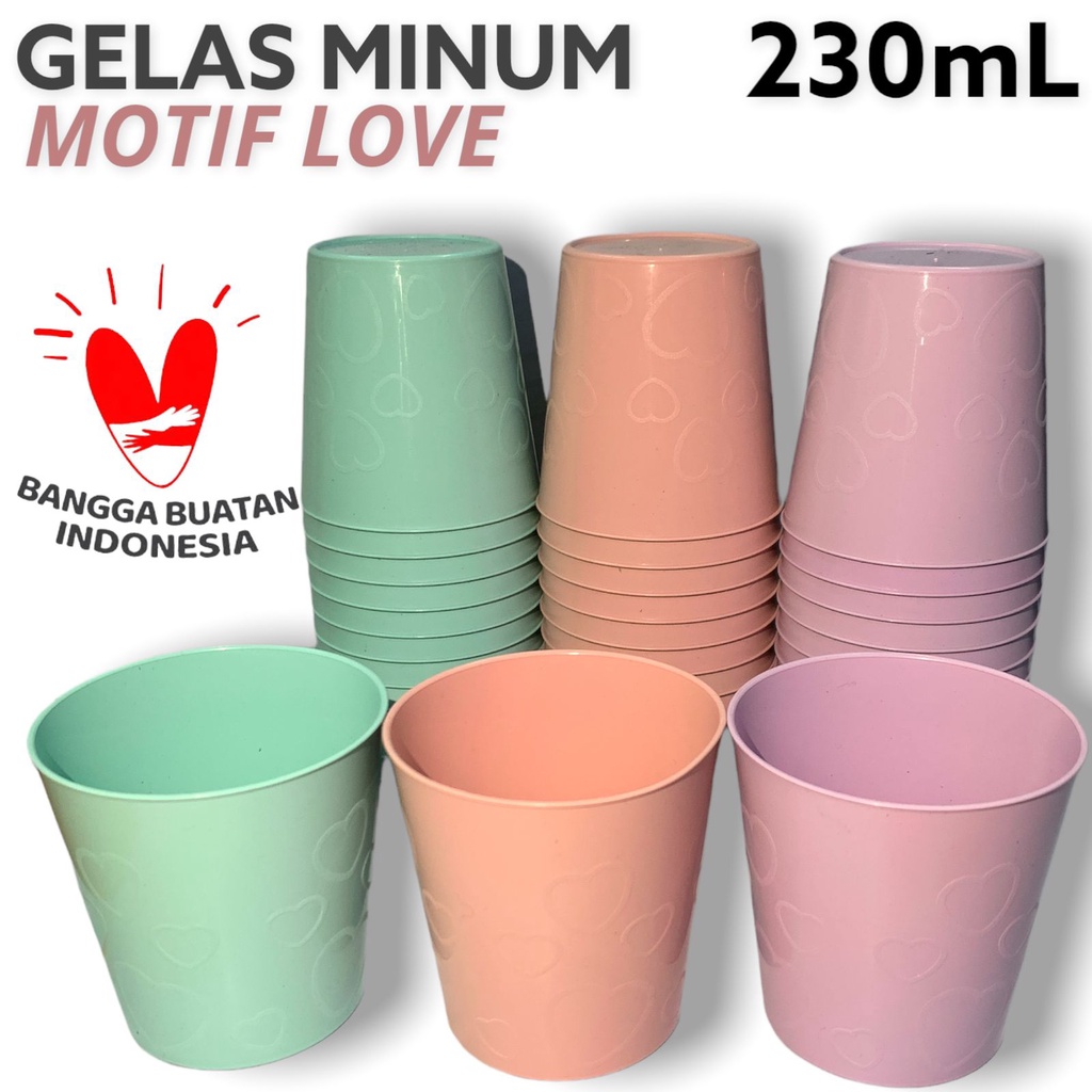 Jual Gelas Plastik Mini 230ml Mug Warna Pastel Cangkir Minuman Serbaguna Gelas Kumur Sikat Gigi 0122