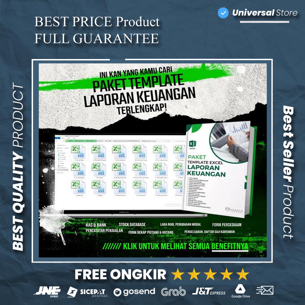 Jual Template Ms Excel Laporan Keuangan Pembukuan Perusahaan Usaha Finansial Finance Siap 2107