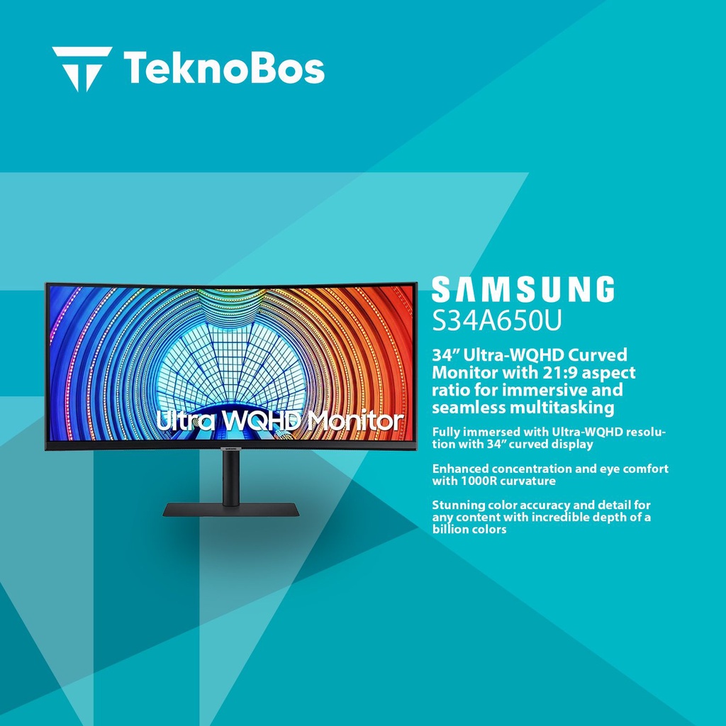 Jual SAMSUNG LED CURVED MONITOR LS34A650U Shopee Indonesia