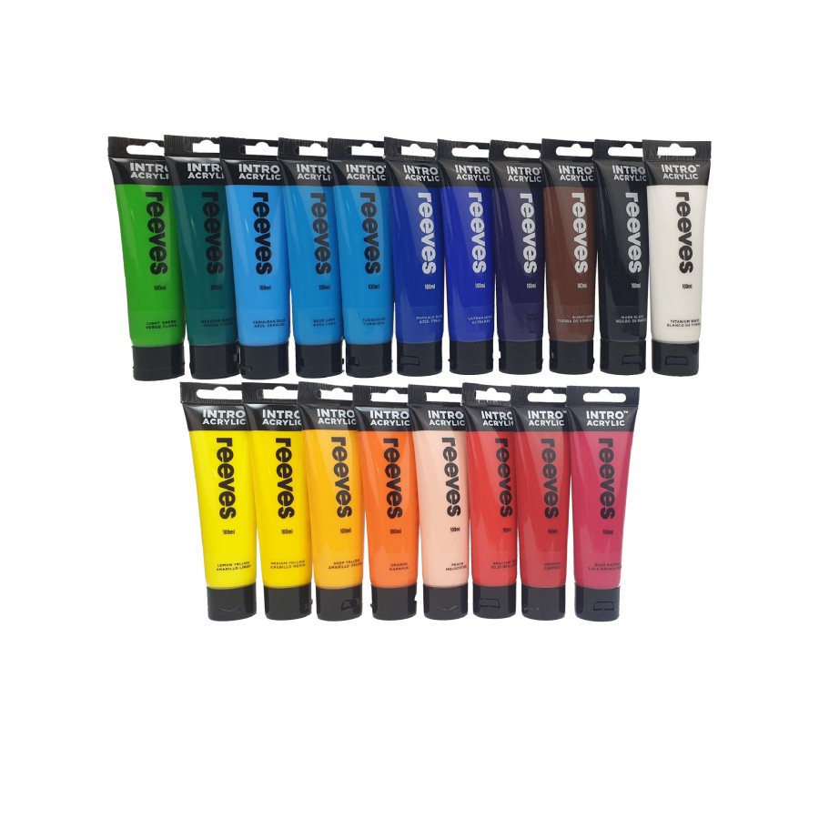 Jual Cat Akrilik Reeves Intro 100ml Acrylic Paint Color Shopee Indonesia
