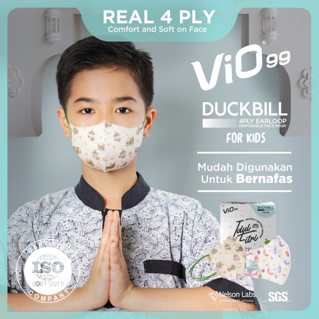 Jual Vio Mask Duckbill Kids EDISI RAMADHAN DAN LEBARAN - ISI 30 MIX