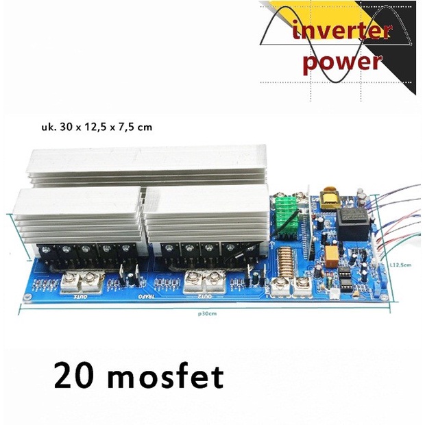 Jual 20 mosfet HY4008 EGS002 Kit inverter power pure sine wave 20mosfet