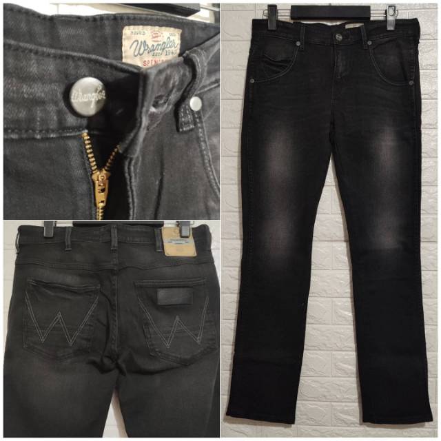 Wrangler spencer best sale jeans black