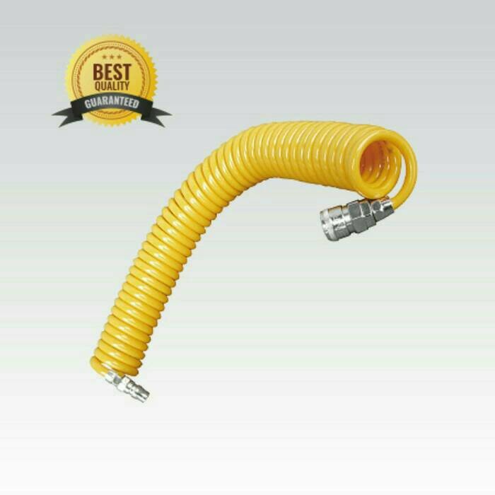 Jual Selang Recoil Kuning Tebal w/ Spring - TW (9M x 5 x 8mm) | Shopee ...
