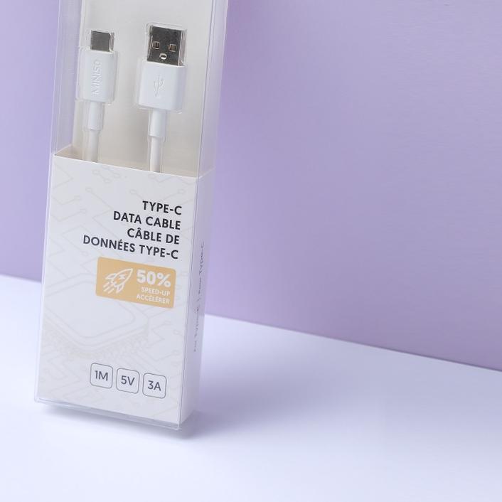 Jual MINISO Kabel Data TYPE Fast Charging Pengisian Daya Cepat 3A USB