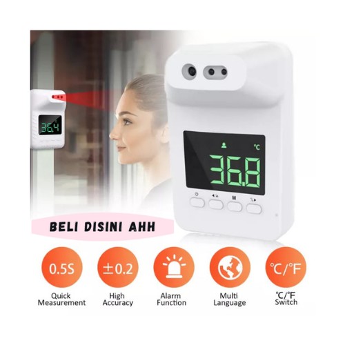 Jual Thermometer infrared non contact untuk dinding / berdiri Shopee
