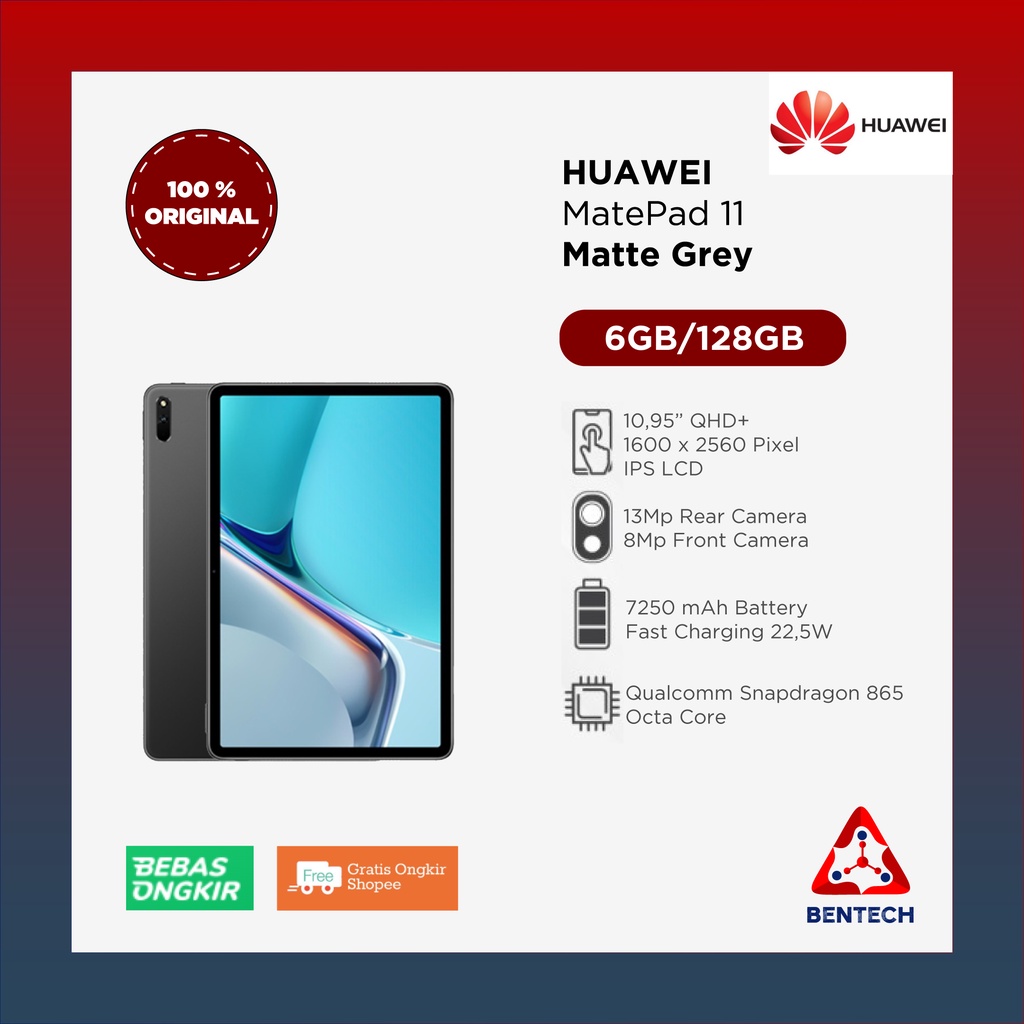 Jual Huawei MatePad 11 6+128gb 6+256gb Garansi Resmi | Shopee Indonesia