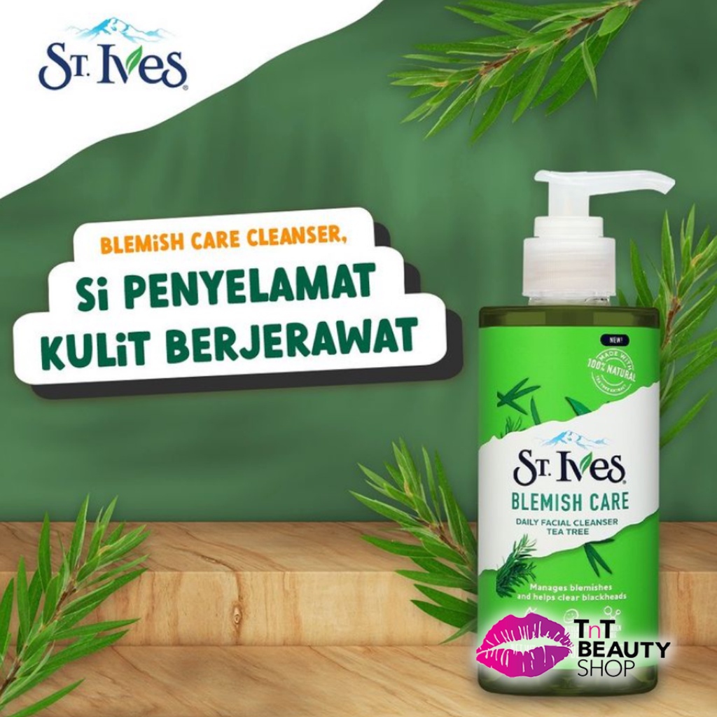 Jual St Ives Blemish Care Tea Tree Face Cleanser 200 ml | Shopee Indonesia