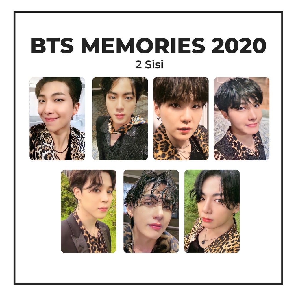 Jual Photocard Bts Memories 2020 Unofficial Rm Jin Suga Jhope Jimin V Jungkook Shopee Indonesia 5395