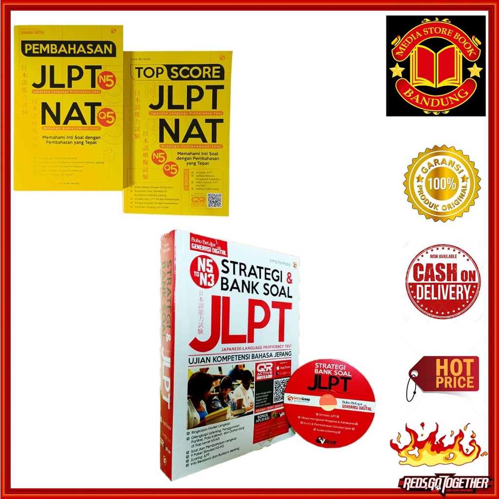 Jual BUKU TES JLPT & NAT - TOP SCORE JLPT-N5 & NAT-Q5 MEMAHAMI INTI ...