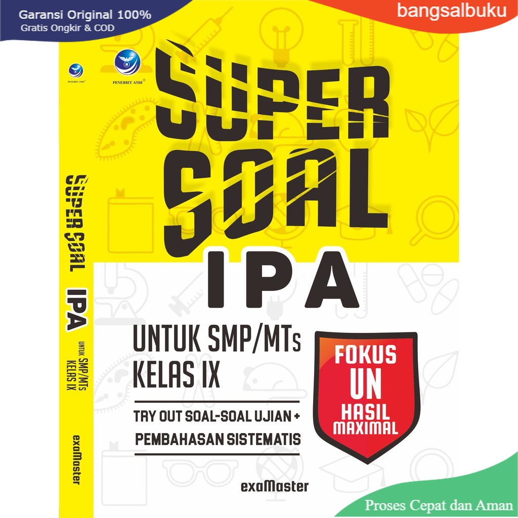 Jual Original 100 Super Soal Ipa Untuk Smpmts Kelas Ix Try Out Soal Soal Ujian Pembahasan 8573