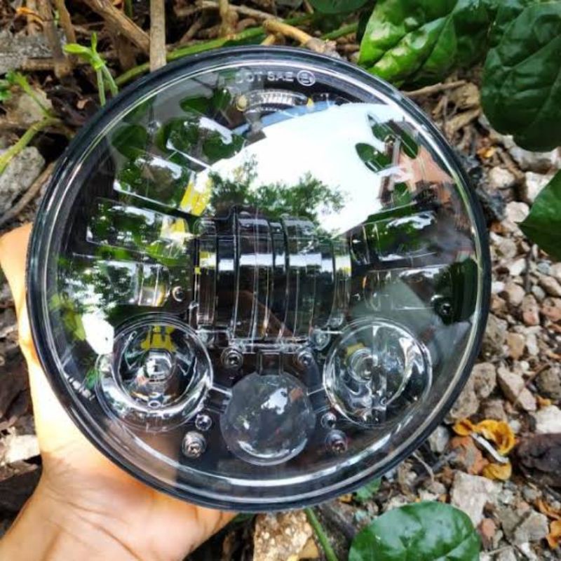 Jual lampu depan daymaker 7 inch 19 led ninja, megapro, tiger import ...