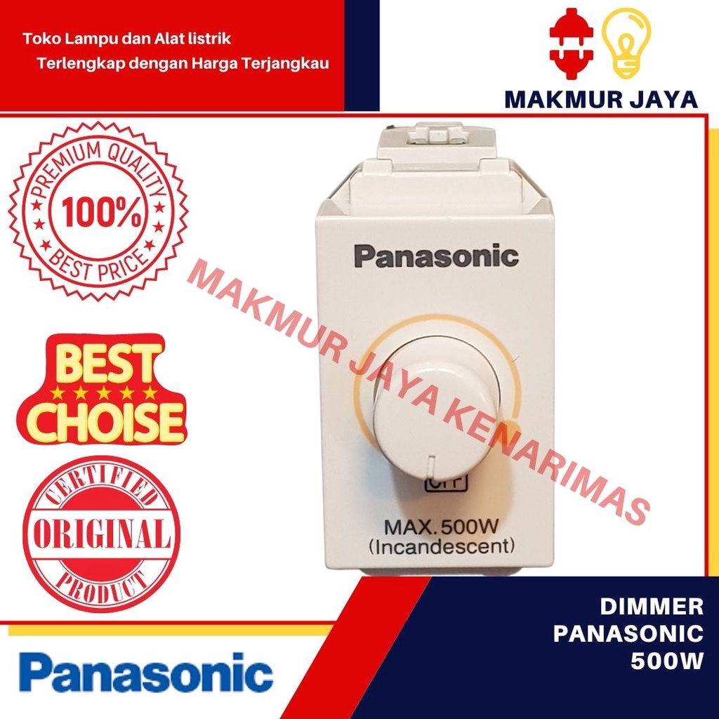 Jual Dimmer Panasonic W Wej Saklar Lampu Redu Dimmer W