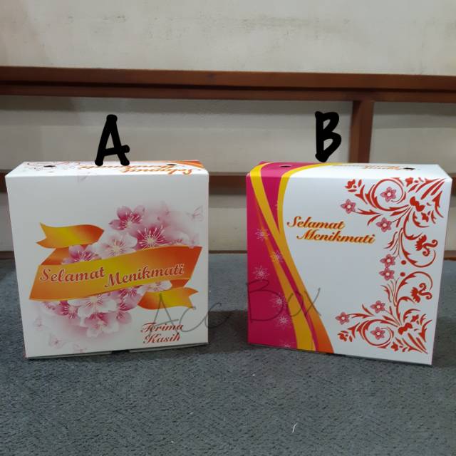 Jual Dus Kue Dus Snack Snack Box Gs Motif Bunga Ukuran 12x12 12x14 Shopee Indonesia