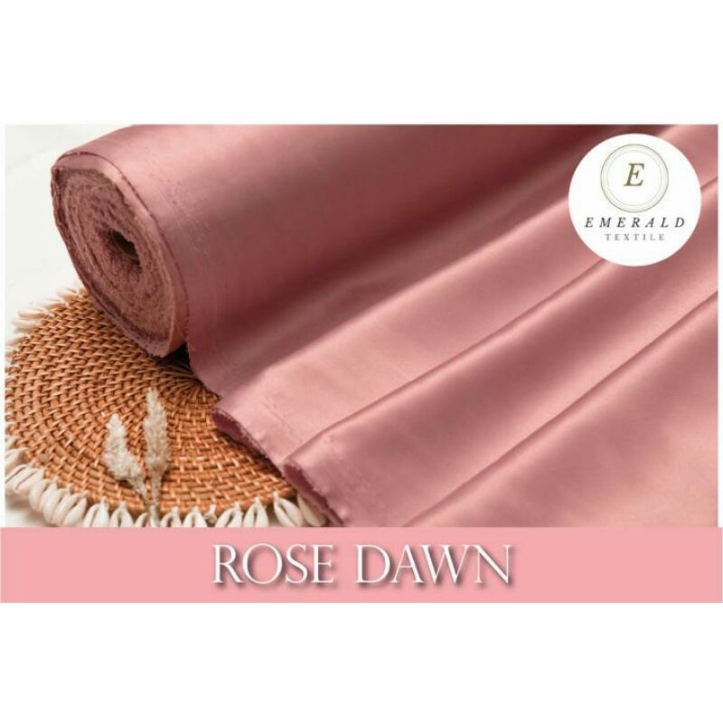 Jual Bukan Hijab Setengah Meter Kain Satin Velvet Roberto Cavalli Silk Premium Rose Dawn