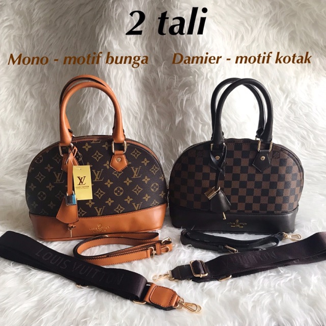 Jual LV ALMA 25cm DAMIER MONO ADA GEMBOK KUNCI Shopee Indonesia