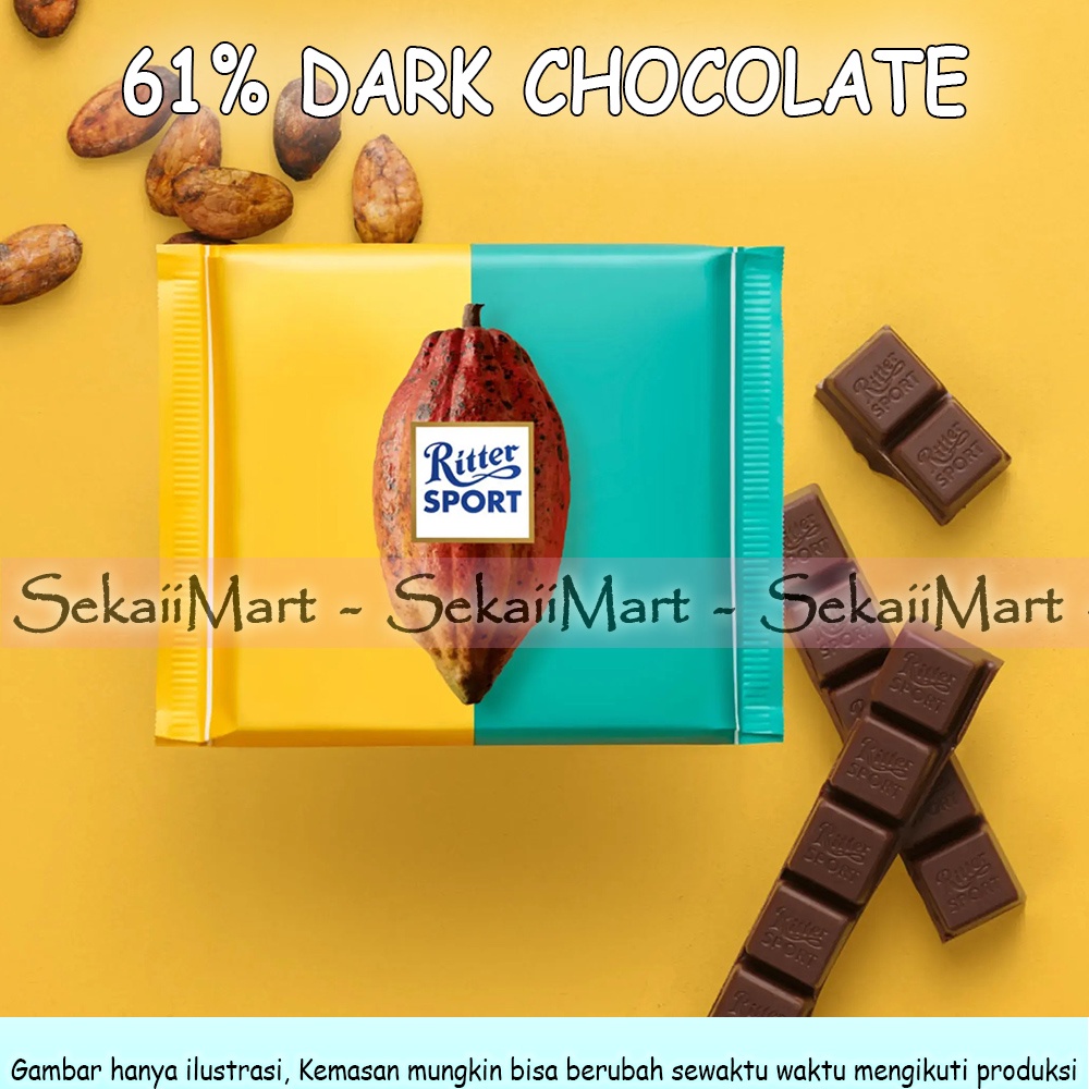 Jual RITTER SPORT Chocolate 100g - Cokelat Riter All Variant | Shopee ...