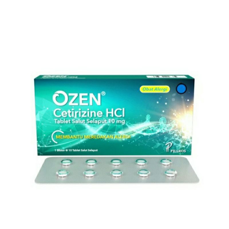 Jual ozen tablet/obat alergi/biduran/gatel gatel | Shopee Indonesia
