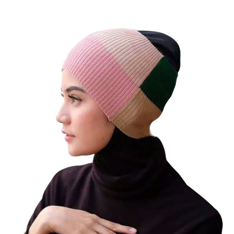 Jual Ciput rajut 4 warna/inner rajut 4 warna | Shopee Indonesia