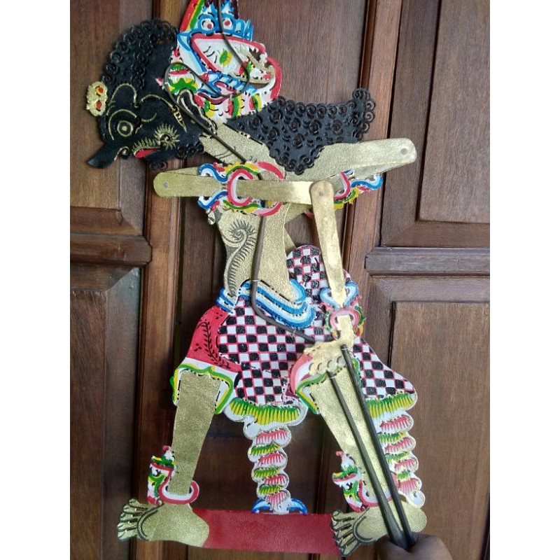 Jual Kerajinan Wayang Kulit Sapi Asli Bratasena Brotoseno Biasa Ukuran Standar Dalang Shopee