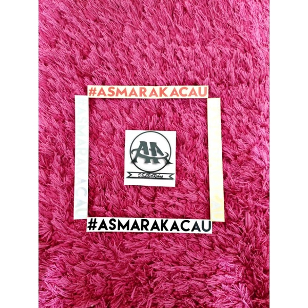 Jual Sticker asmara kacau cutting stiker stiker kata-kata asmara kacau ...