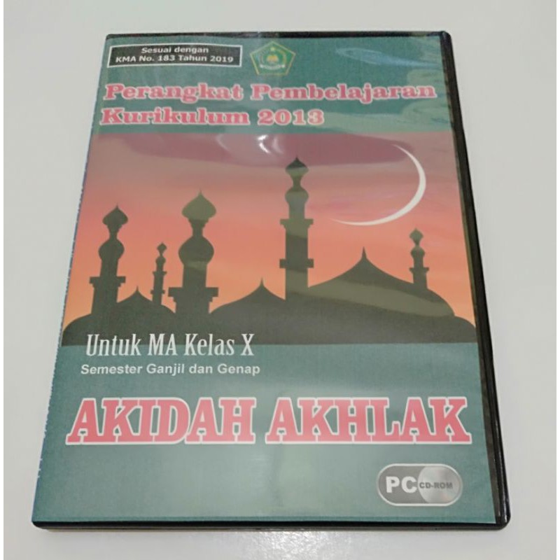 Jual CD RPP Akidah Akhlak MA Kelas 10 Sesuai KMA 183 2019 RPP 1 LEMBAR ...