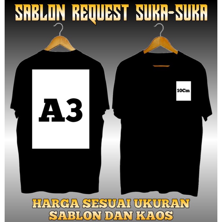Jual JASA SABLON REQUEST SUKA-SUKA BAHAN DISTRO DI JAMIN KUALITAS NYA ...