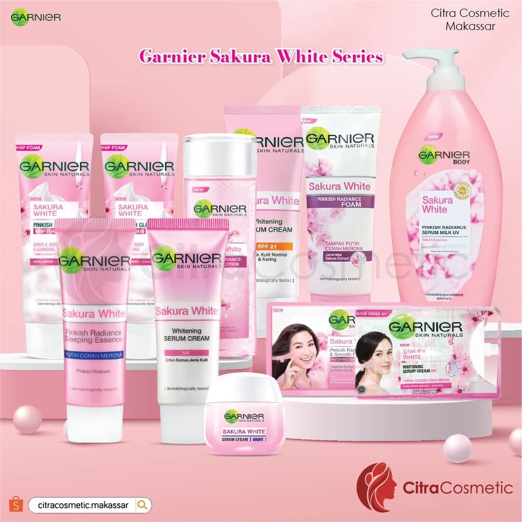 Jual ️CitraCosmetic ️ Garnier Sakura White Series Whip Foam Pinkish