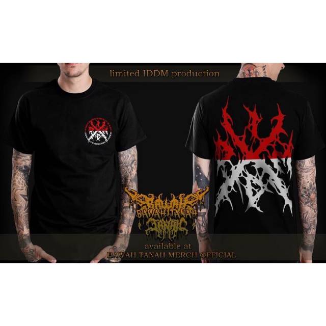 Jual Cod Original Asli Iddm Logo 2 Black Ts Metal Kaos Viral Gaul Baju