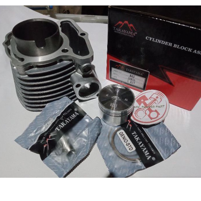 Jual Blok Seher Boring Piston Set Honda Genio Beat Pop Led Beat New Fi Injeksi Scoopy