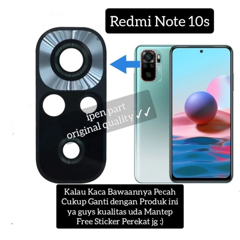 Jual Kaca Kamera Redmi Note 10s 10 S Original Lensa Camera Belakang