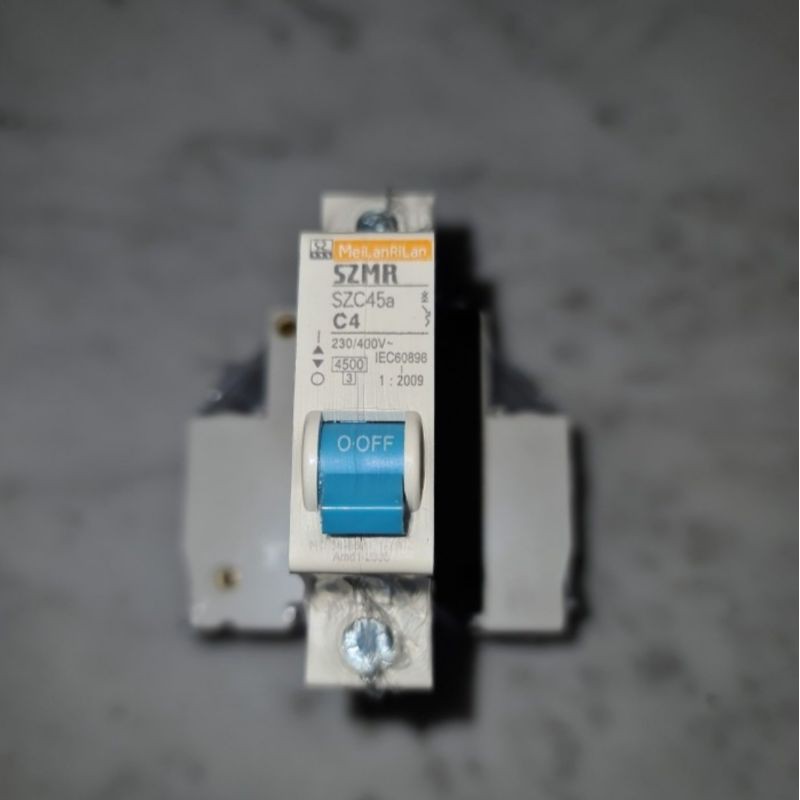 Jual MCB SZMR MeiLan RiLan 4A/ 4Ampere 1 Phase/ 1 Pas SNI Standar PLN ...