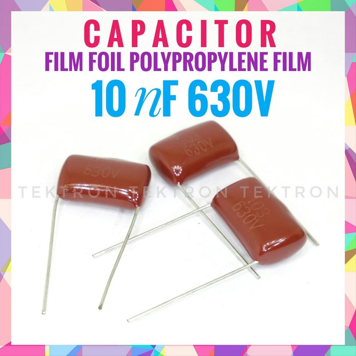 Jual 10nF 630V Film Foil Polypropylene Capacitor, kualitas diatas mylar ...