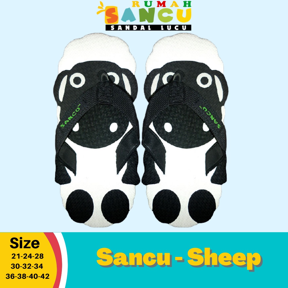 Jual Sandal Anak Gambar Shaun The Sheep Domba / Sancu Sandal Lucu Domba