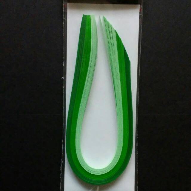 Jual Artpaper kertas warna quilling gradasi hijau/asparagus | Shopee