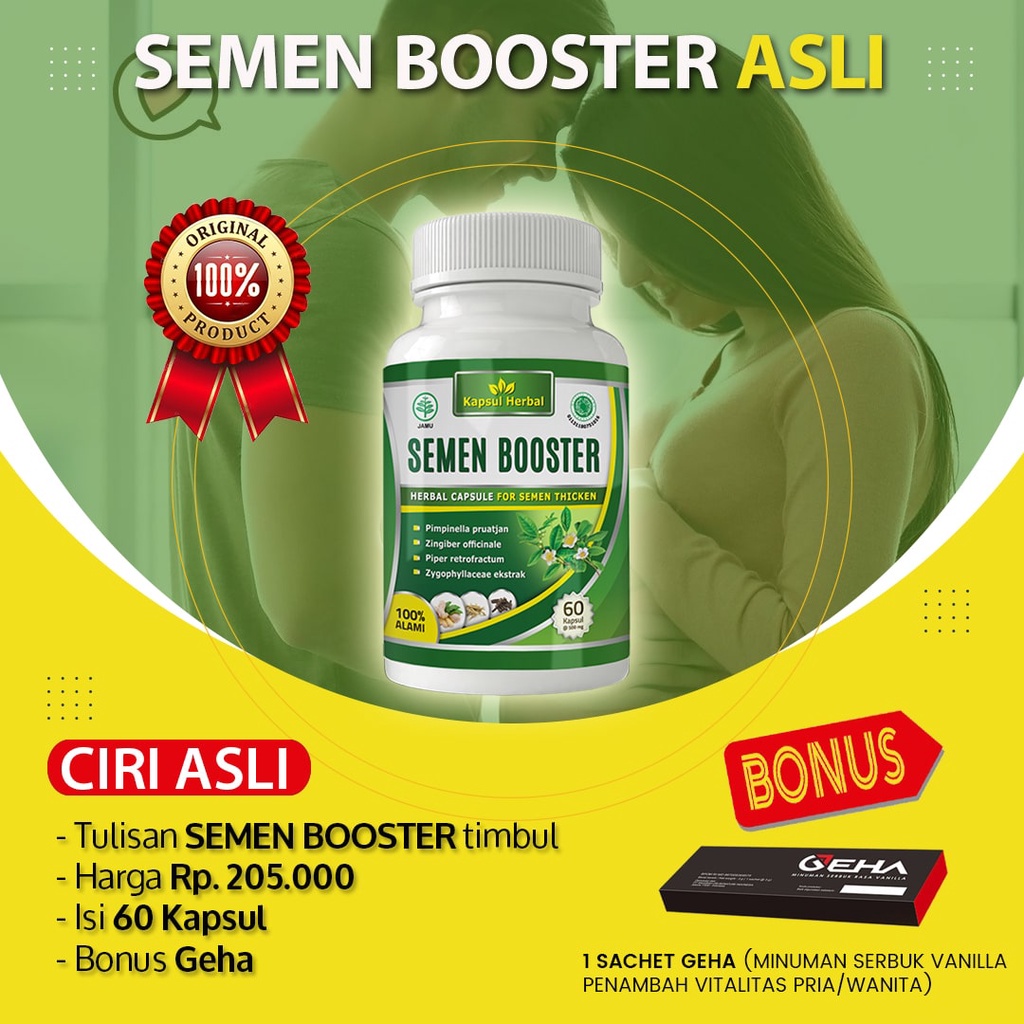 Jual Semen Booster Asli Original Herbal Kuat Penyubur Obat Pengental Sperma Atasi Air Mani 