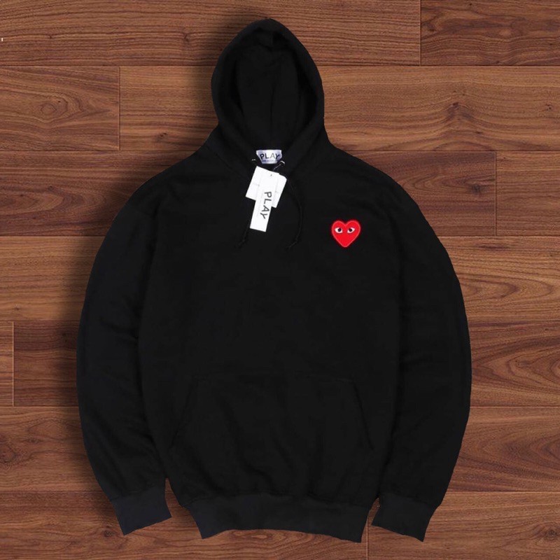 Jual HOODIE PLAY CDG PUTIH BY PLAY COMME DES CARGGON TAG LABEL