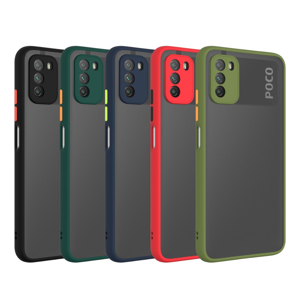 Jual Xiaomi Poco M3 Case Softcase Transculent Matte Case Casing Xiaomi