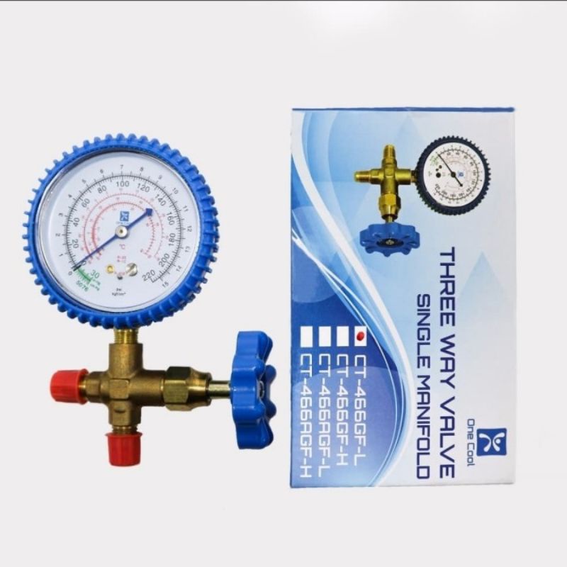 Jual manifold gauge single analyser multi R22 R32 R410 R134 | Shopee ...