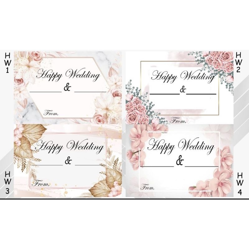 Jual Kartu Ucapan Happy Wedding Card | Shopee Indonesia