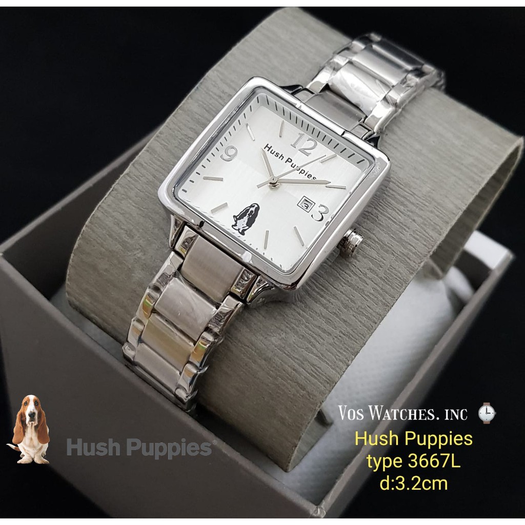Jual Jam Tangan Cewek Hush Puppies H3625 Tanggal Aktif ( Include Box ...