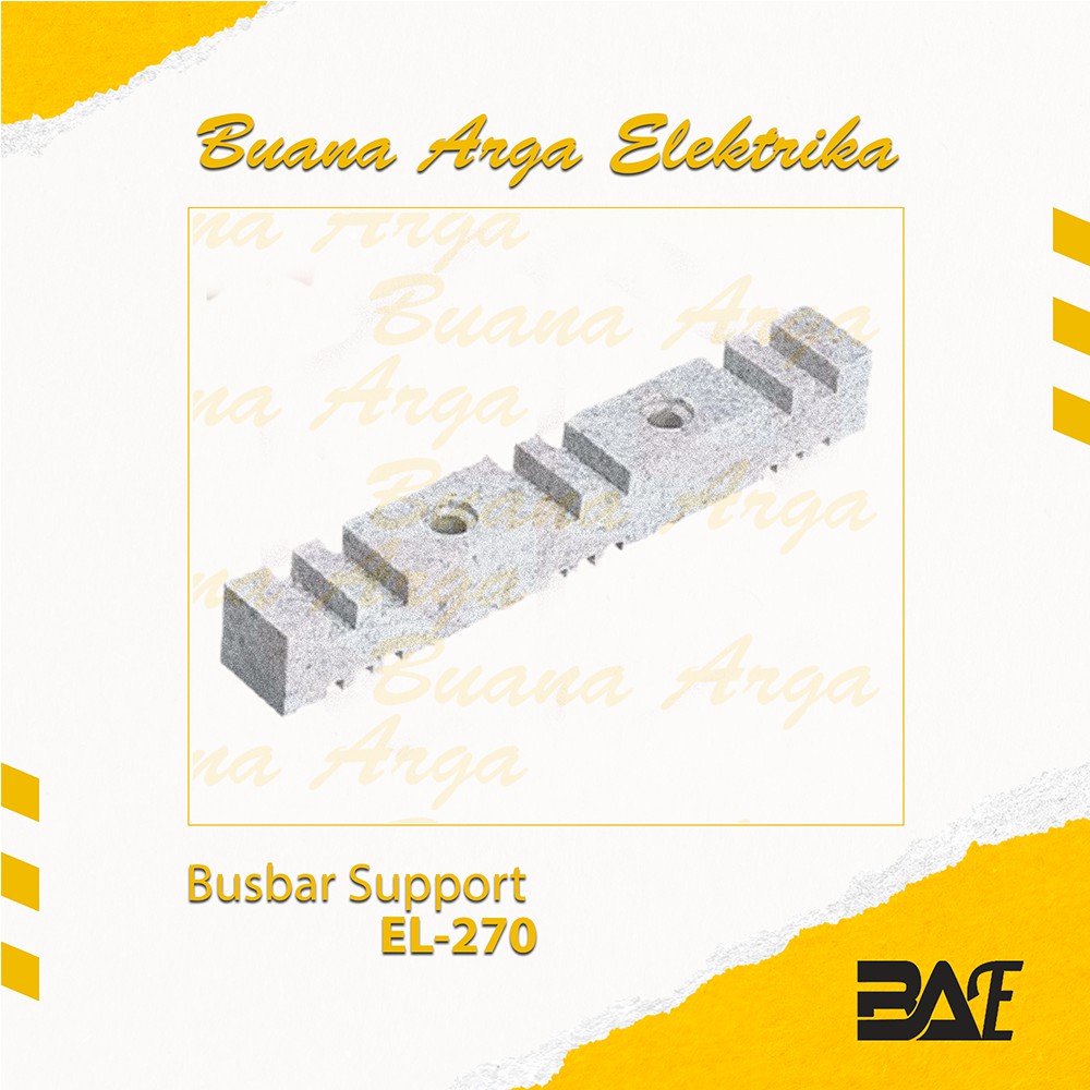 Jual Busbar Support Jepit EL-270 / 3P Putih atau Kuning FORT | Shopee ...